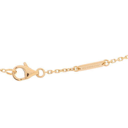 Van Cleef & Arpels 18K Rose Gold Diamond Mother of Pearl Vintage Alhambra Pendant Necklace 5 of 5