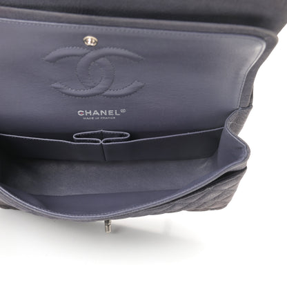 Chanel Nubuck Quilted Medium Double Flap Grey 5 of 12