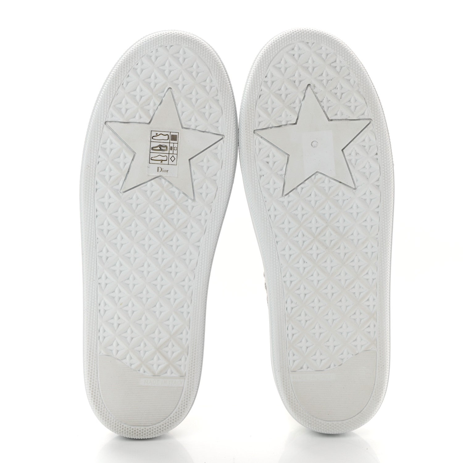 Christian Dior Canvas Oblique Embroidered Womens Solar Slip On Sneakers 37 Grey Stone 5 of 9