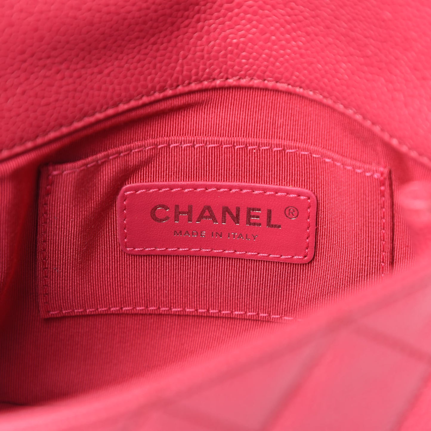 Caviar Quilted Mini Incognito Square Flap Dark Pink