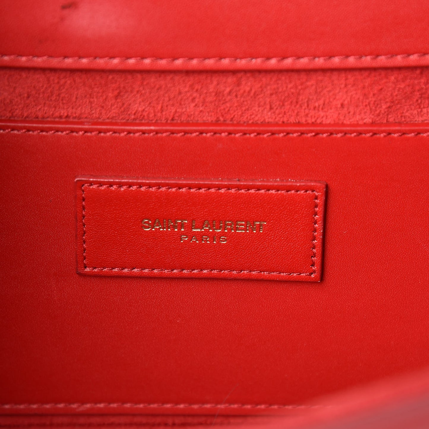 Calfskin Cassandre Clutch Rouge Orient