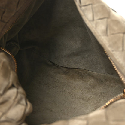 Bottega Veneta Suede Calfskin Intrecciato Teen Jodie Hobo Taupe 5 of 8