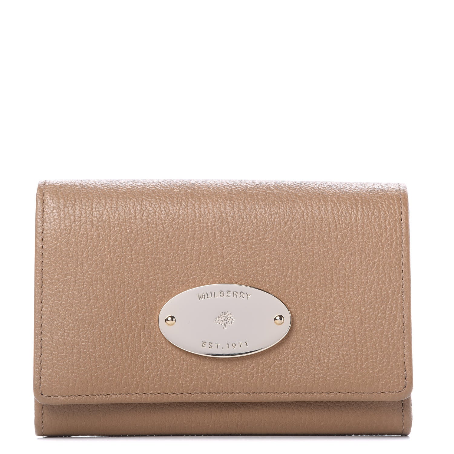 Mulberry Glossy Goatskin French Purse Wallet Beige 1 of 6