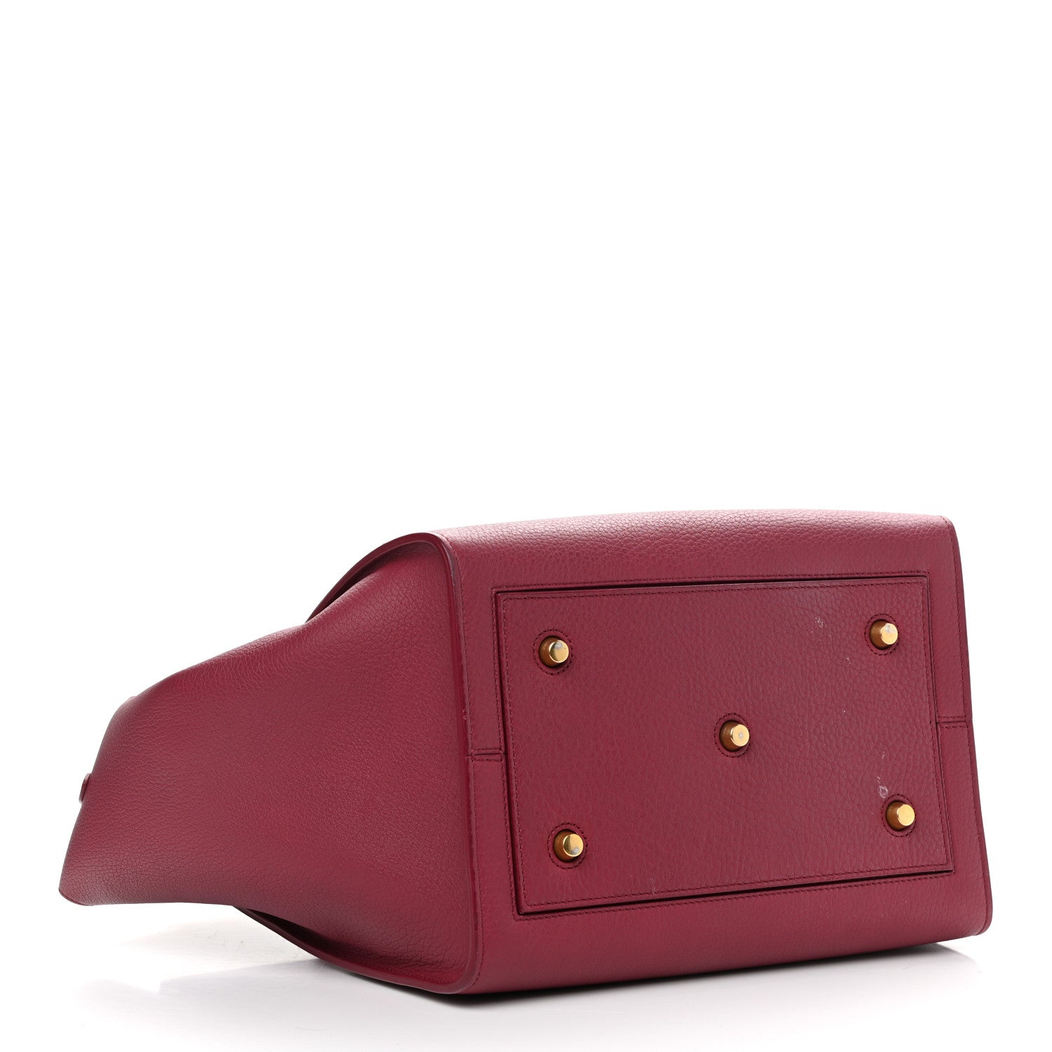 Celine Crisped Calfskin Small Tie Knot Tote Red 5 of 11