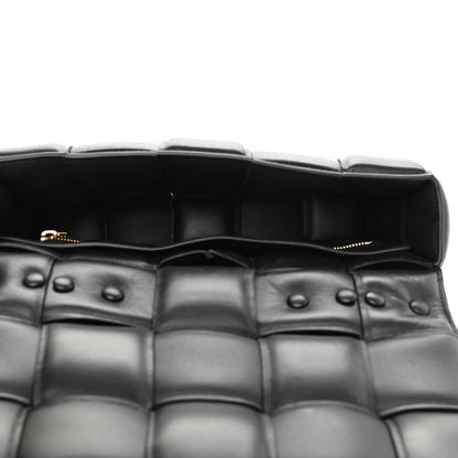 Bottega Veneta Lambskin Maxi Intreccio Padded Chain Cassette Crossbody Bag Black 5 of 13