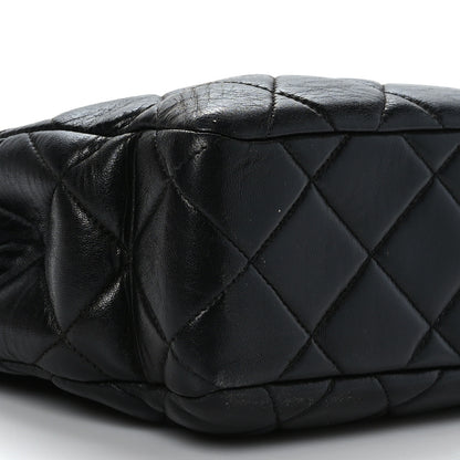 Chanel Lambskin Quilted Shopping Tote Black 8 of 9