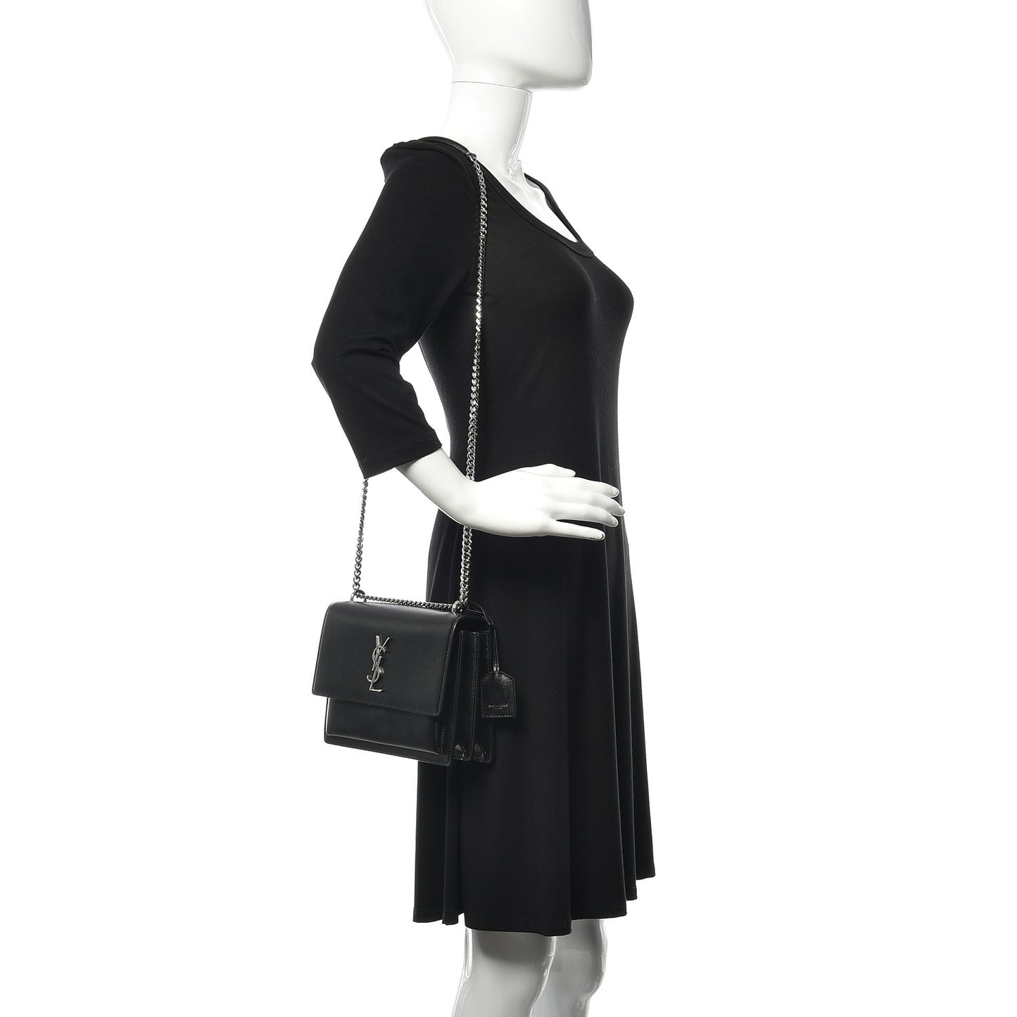 Calfskin Medium Monogram Sunset Black