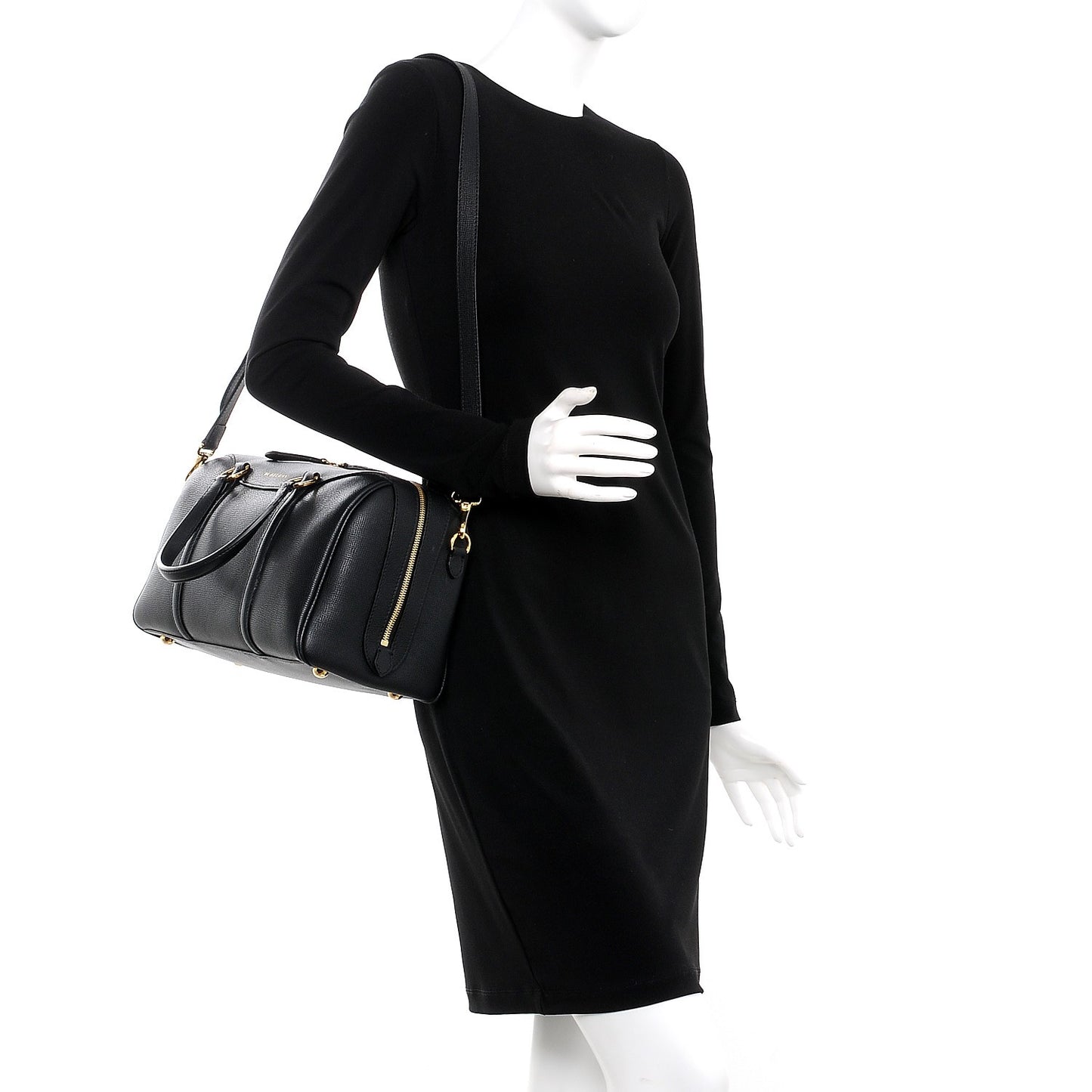 Derby Calfskin Medium Alchester Bowling Bag Black