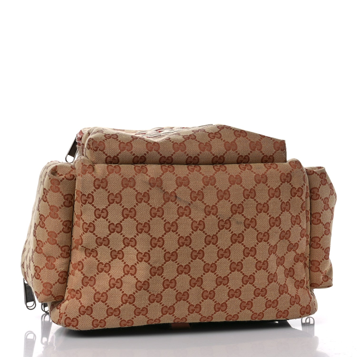 Gucci X MLB GG Monogram LA Dodgers Large Backpack Beige Ruggine Ivory 5 of 12