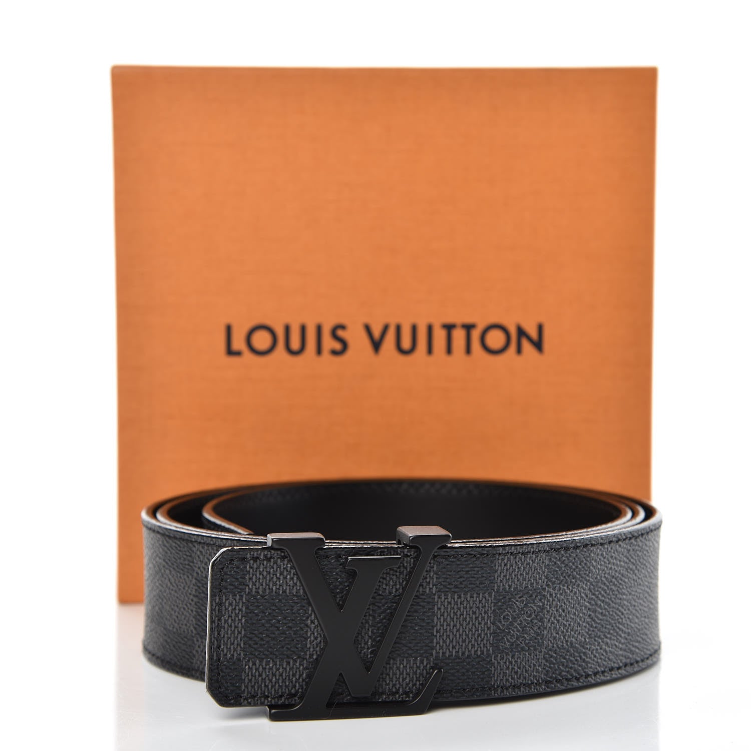 Louis Vuitton Damier Graphite 40mm LV Initiales Belt 110 44 9 of 9