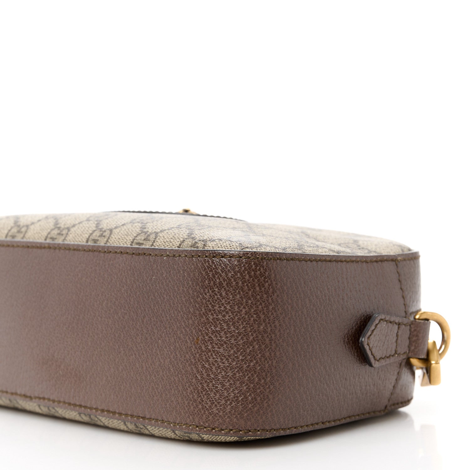 Gucci GG Supreme Monogram Web Neo Vintage Shoulder Bag Beige New Acero Crop 11 of 11