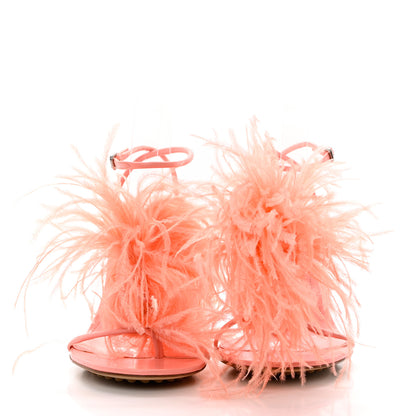 Bottega Veneta Lambskin Feather Dot Sandals 36 Flamingo 2 of 11