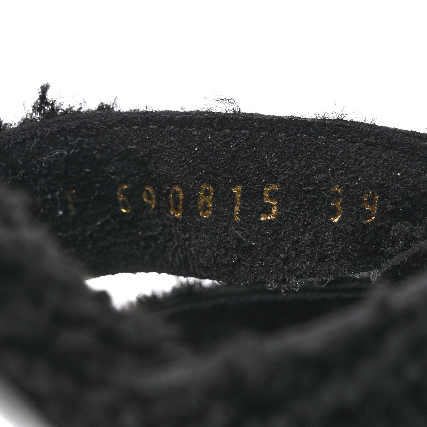 Shearling Tribute Flat Mules 39 Black