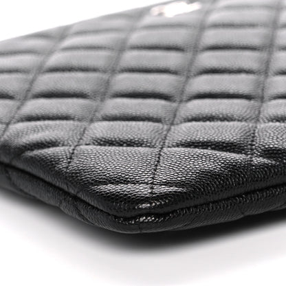 Chanel Caviar Quilted Medium Cosmetic Case Black 8 of 10