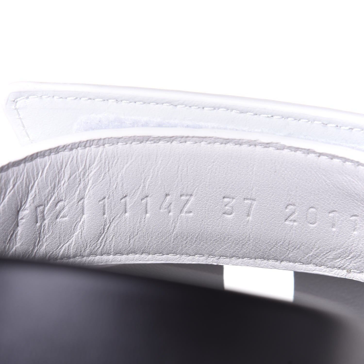 Hermes Calfskin Womens Chypre Sandals 37 White 10 of 11