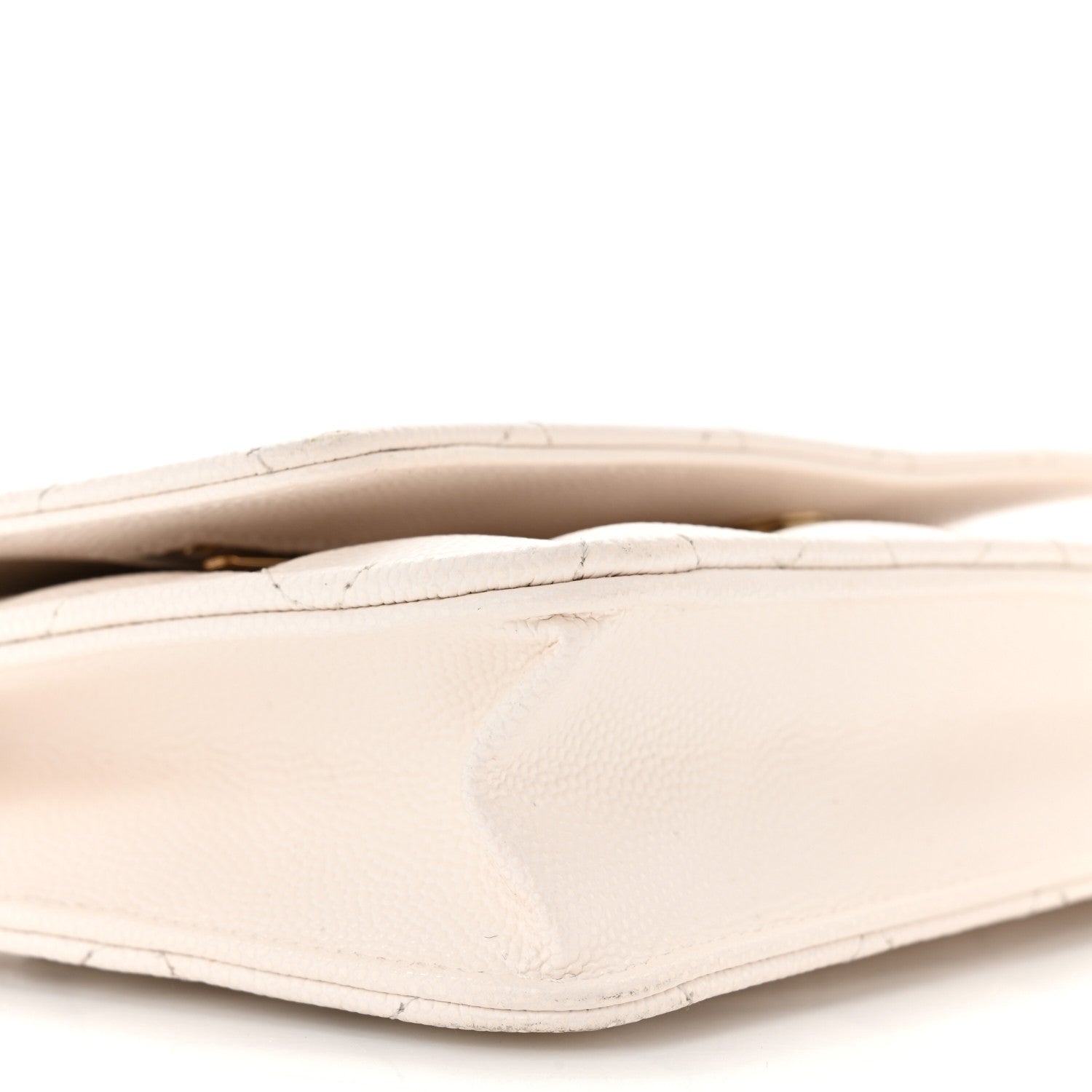 Chanel Caviar Quilted Wallet On Chain WOC White 9 of 14