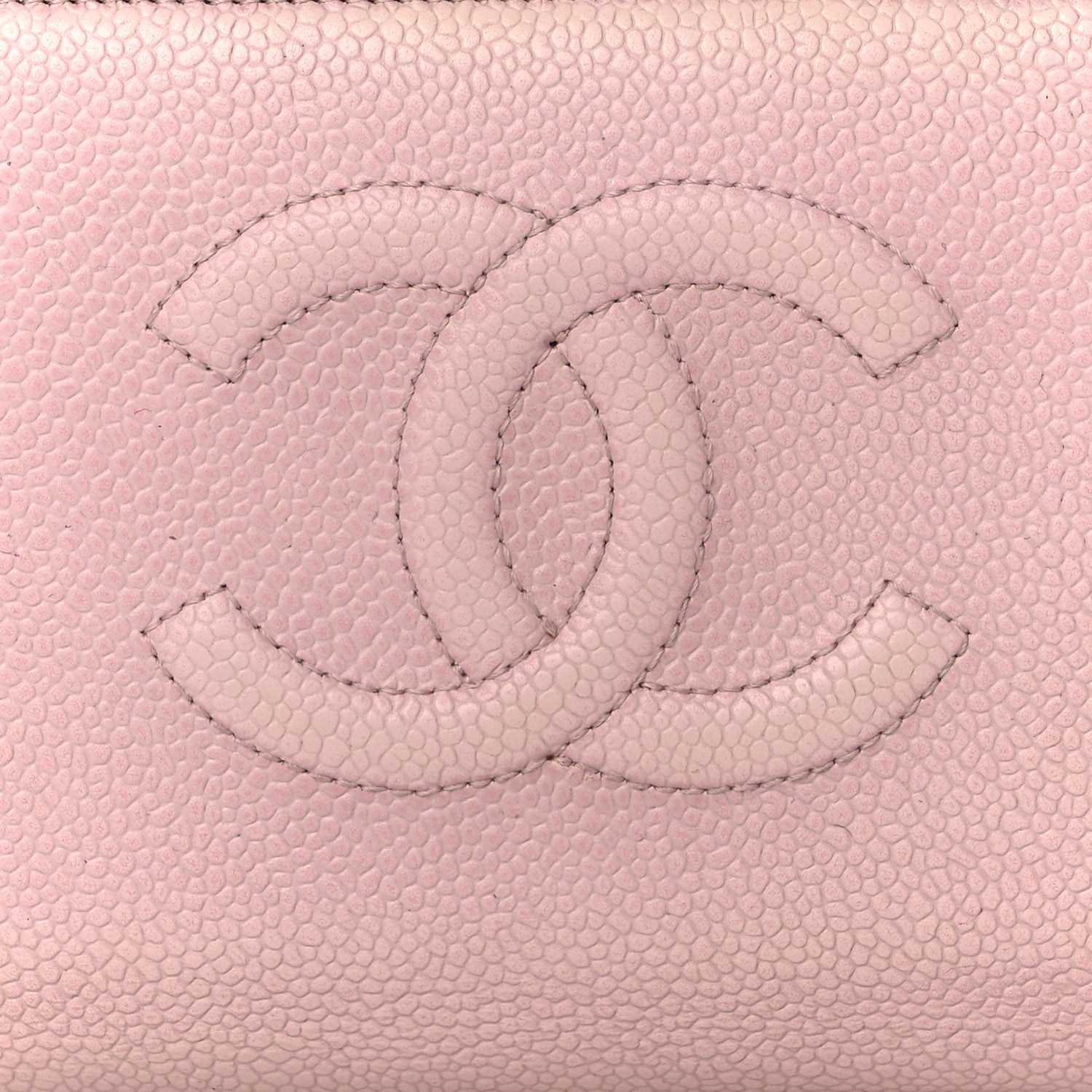 Chanel Caviar Timeless CC Yen Wallet Pink 7 of 8