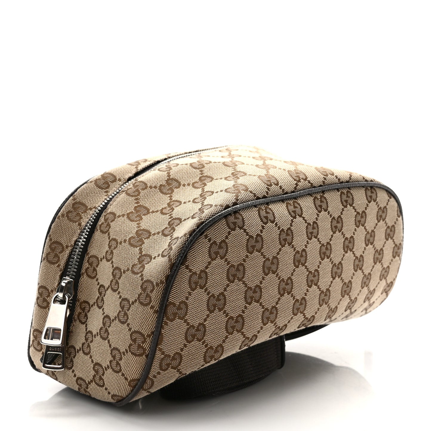 Monogram Dollar Calfskin Waist Pouch Beige Ebony Testa di Moro Marrone Scuro