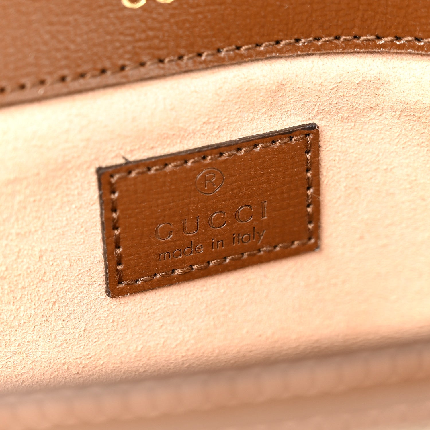 Gucci GG Supreme Monogram Small Horsebit 1955 Chain Shoulder Bag Beige Ebony Brown Sugar 6 of 11