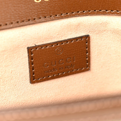 Gucci GG Supreme Monogram Small Horsebit 1955 Chain Shoulder Bag Beige Ebony Brown Sugar 6 of 11