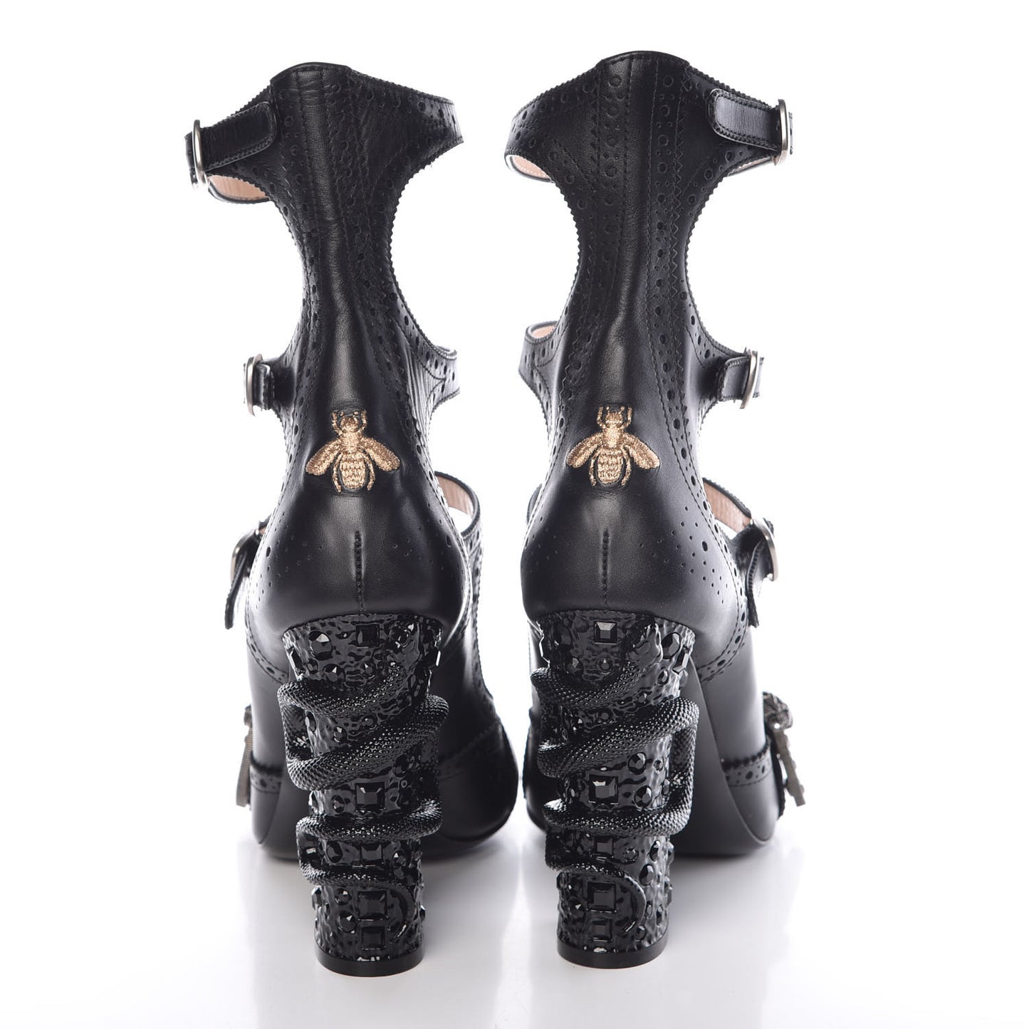Calfskin Queercore Mid Calf Loafer Pumps 42 Black