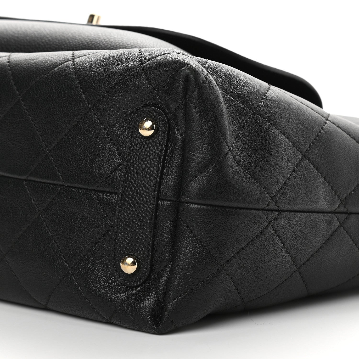 Chanel Sheepskin Caviar Quilted Large Shopping Tote Black 9 of 9