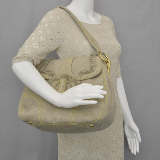 Prada Lino Turnlock Flap Bag Corda 2 of 13