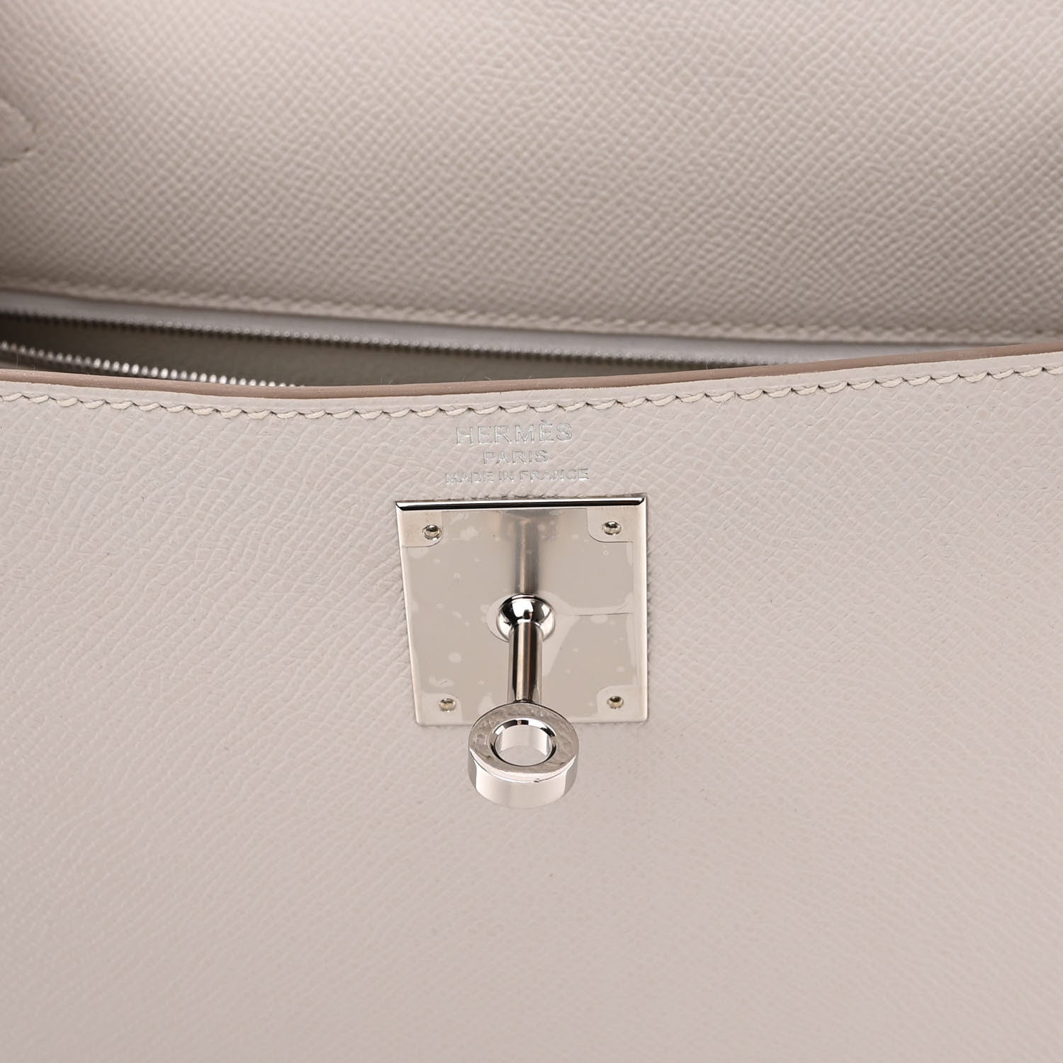 Hermes Epsom Kelly Sellier 28 Gris Pale 6 of 11