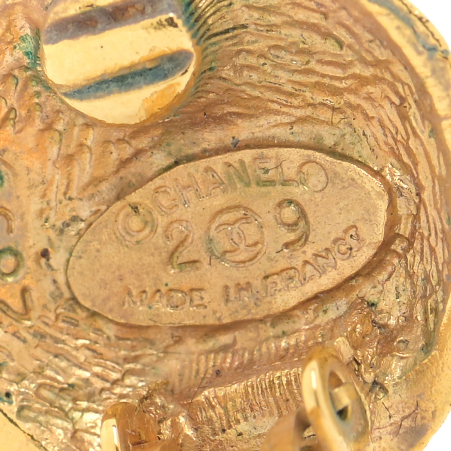 Chanel CC Clip On Earrings Gold 4 of 7