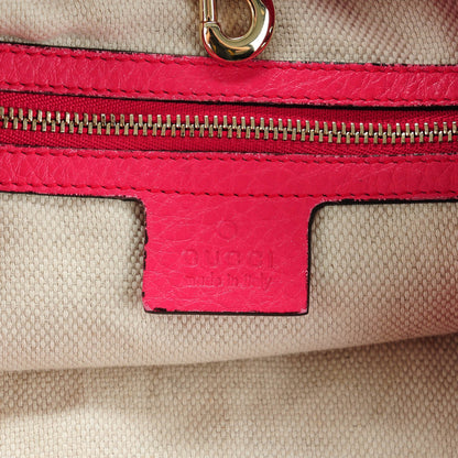 Gucci Pebbled Calfskin Medium Soho Chain Shoulder Bag Pink 7 of 12