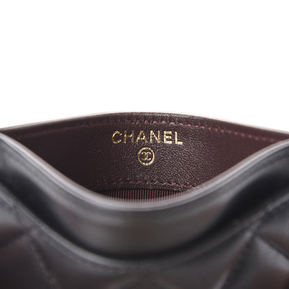 Chanel Lambskin Quilted Card Holder Black 6 of 8