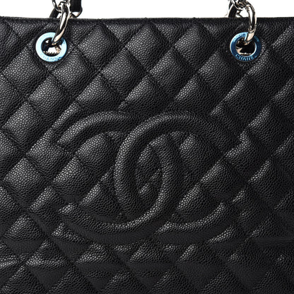 Chanel Caviar Quilted Grand Shopping Tote GST Black 10 of 10