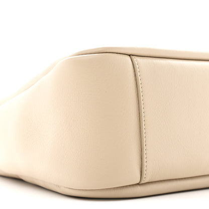 Saint Laurent Smooth Calfskin Small Le 5 A 7 Soft Hobo Sea Salt 9 of 10