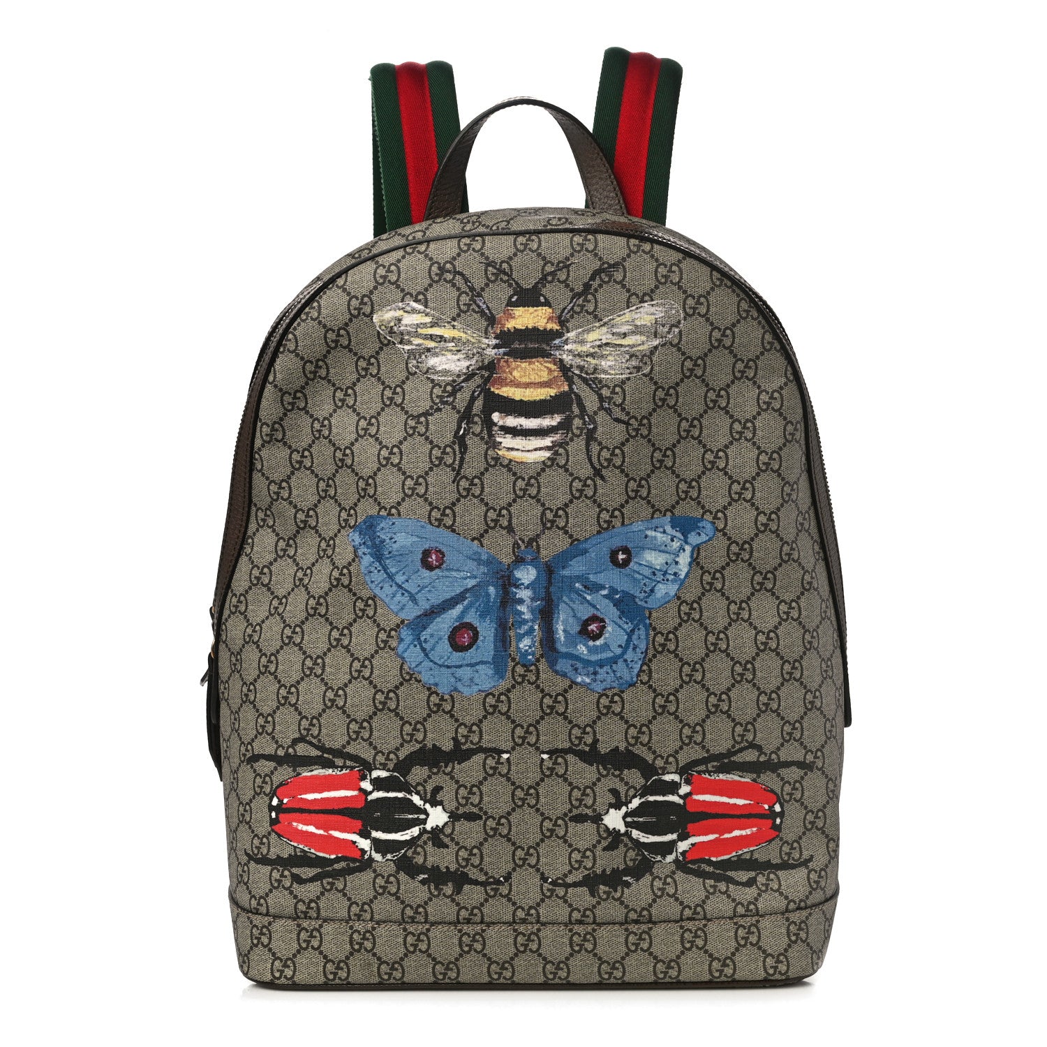 Gucci GG Supreme Monogram Web Insect Dome Backpack 1 of 11