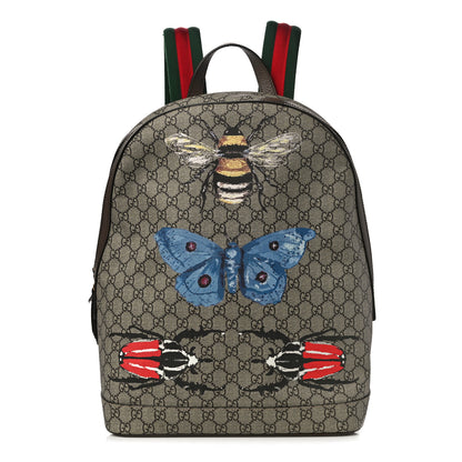 Gucci GG Supreme Monogram Web Insect Dome Backpack 1 of 11