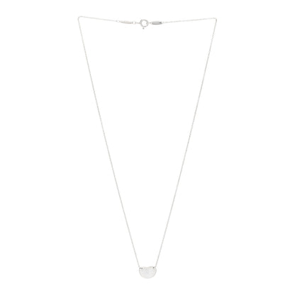 Tiffany Sterling Silver 12mm Elsa Peretti Bean Pendant Necklace 2 of 5