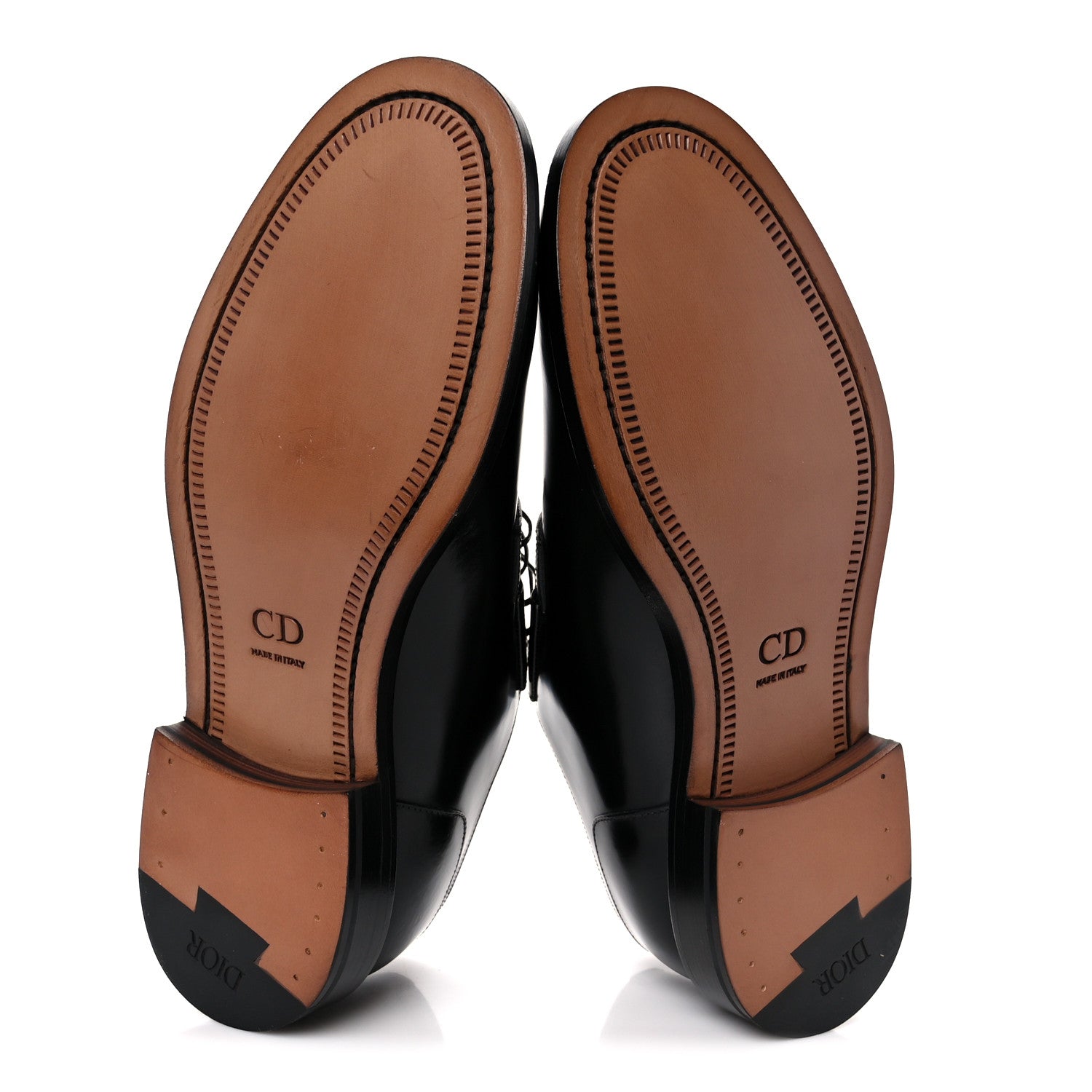 Christian Dior Calfskin Mens Derby Shoes 42 Black 1823684