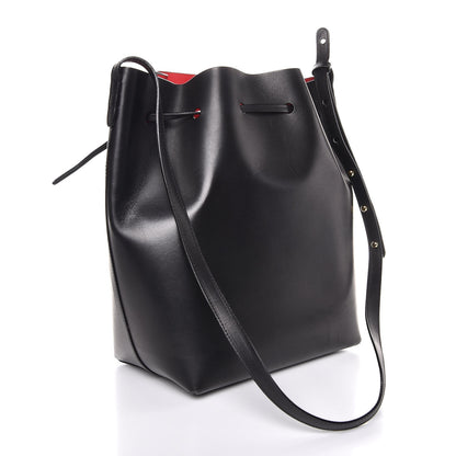 Mansur Gavriel Vegetable Tanned Calfskin Bucket Bag Black Flamma 3 of 6