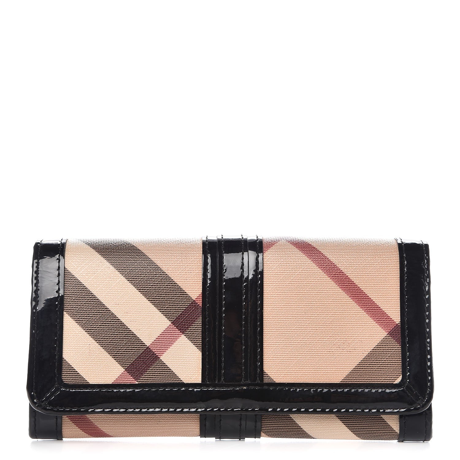 Burberry Nova Check Penrose Continental Wallet Black 1 of 10