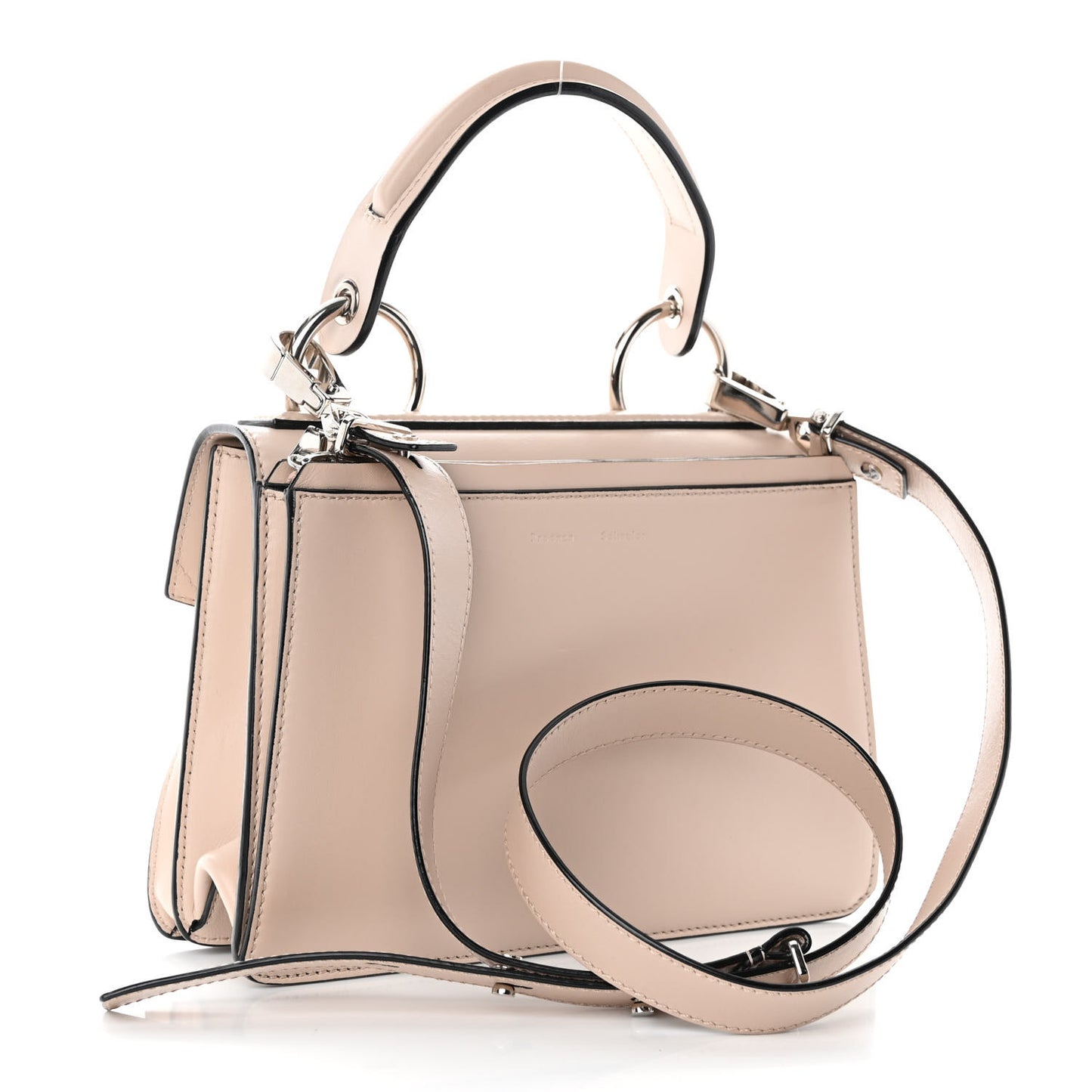Calfskin Small Hava Top Handle Bag Sand