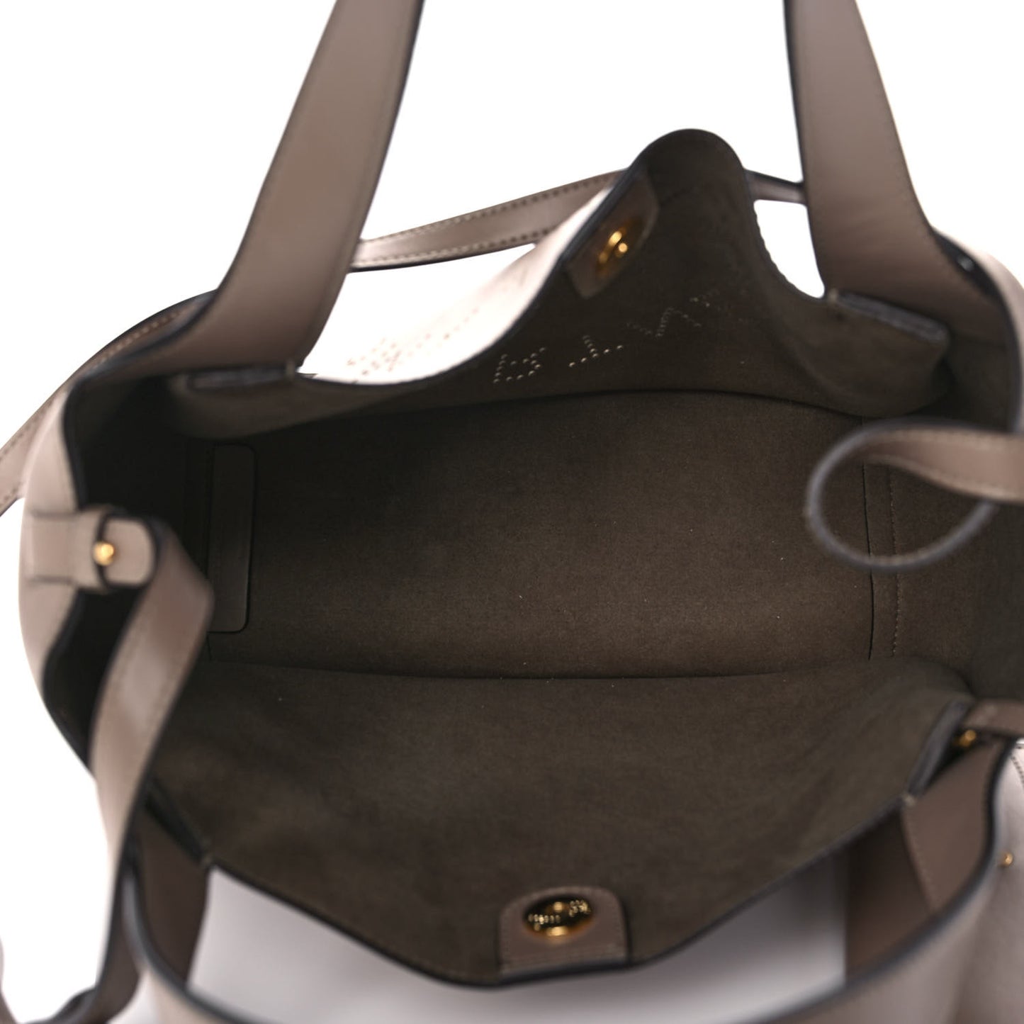Eco Alter Nappa East West Perforated Tote Moss