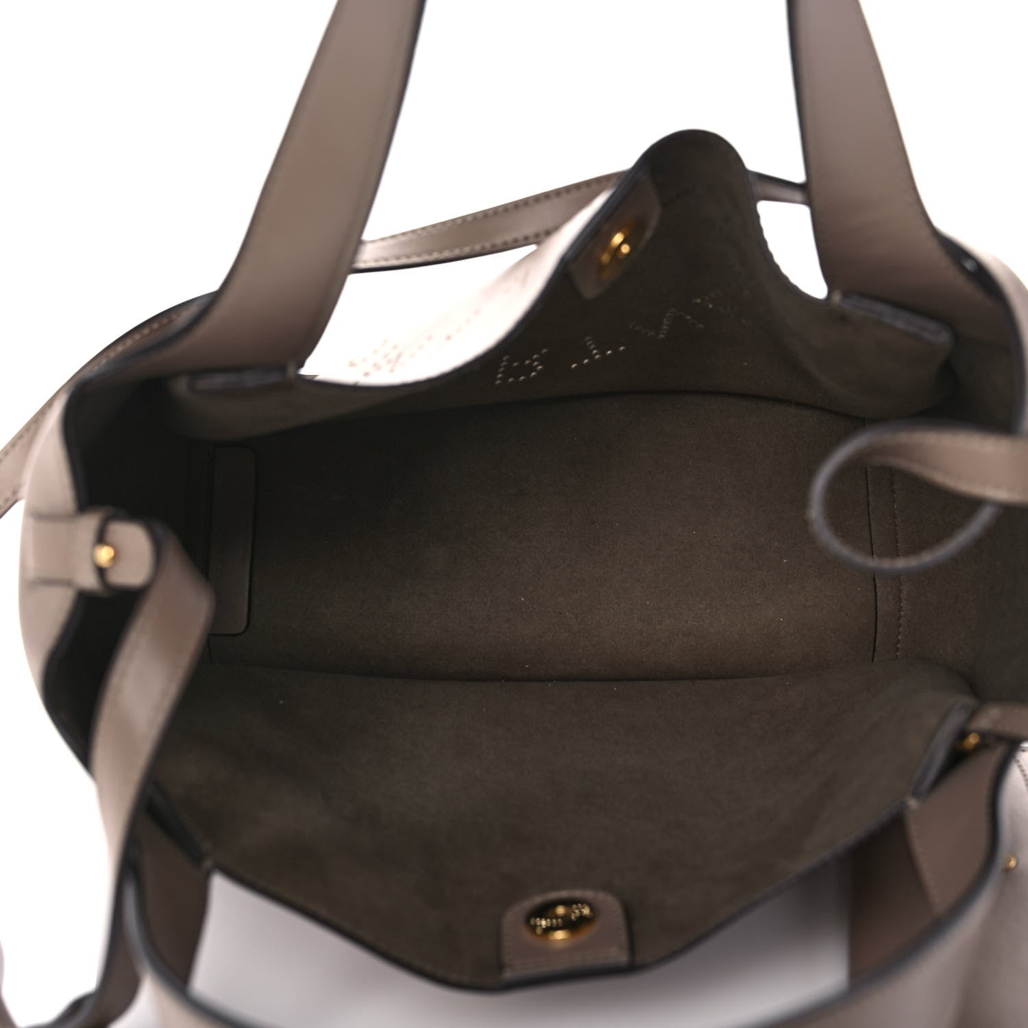 Stella McCartney Eco Alter Nappa East West Perforated Tote Moss 5 of 8