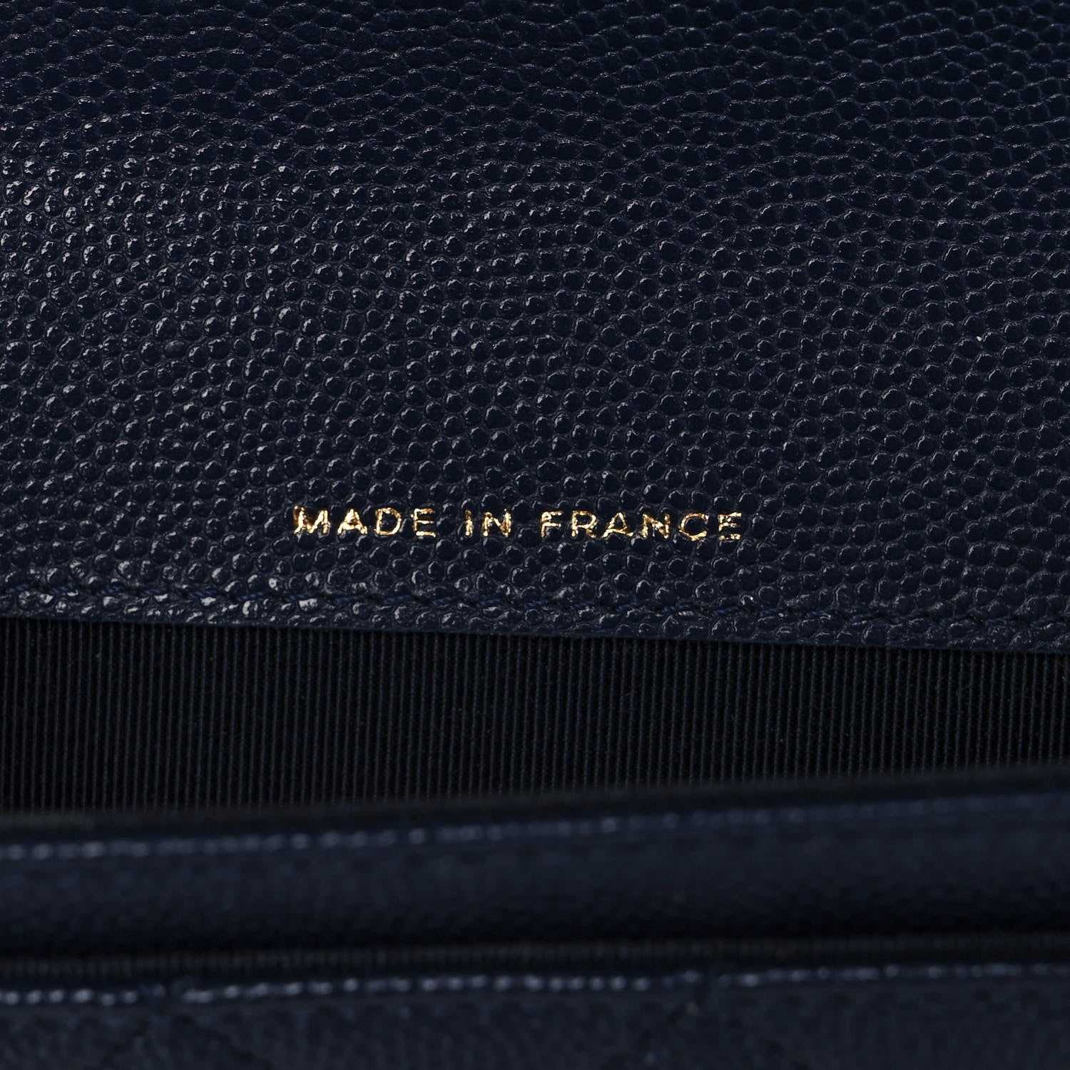 Chanel Caviar Quilted Flap Card Holder Wallet Navy Blue 7 of 11