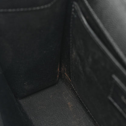 Saint Laurent Grain De Poudre Medium Classic Monogram Monochrome Kate Satchel Black 10 of 18
