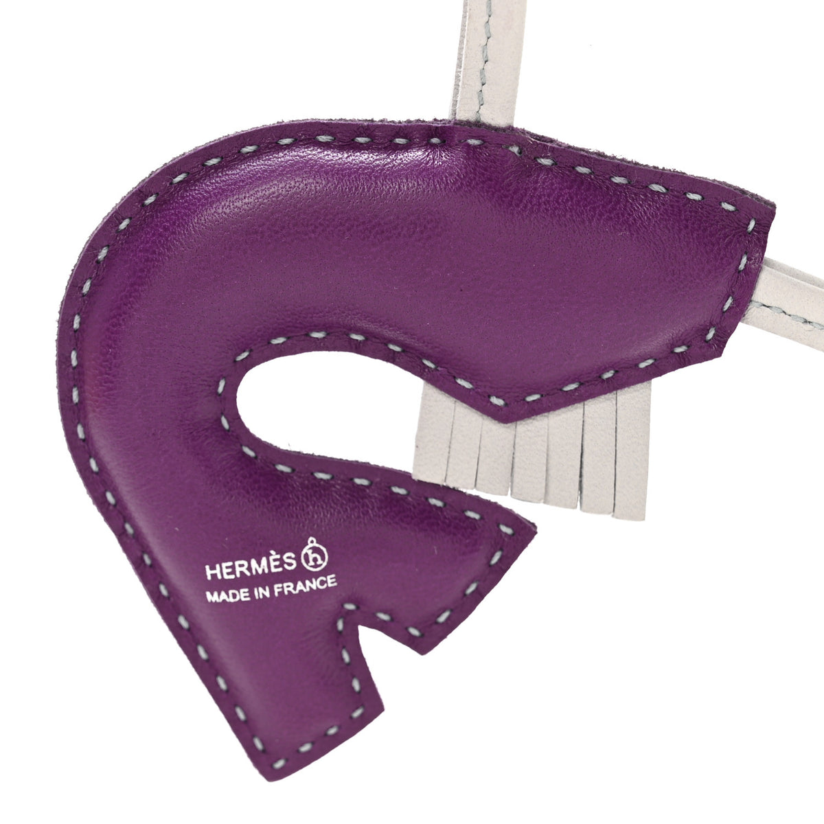 Hermes Lambskin Petit H Shrimp Bag Charm 3 of 4