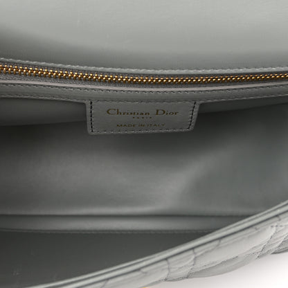 Christian Dior Lambskin Cannage Medium Caro Bag Grey Stone 5 of 9
