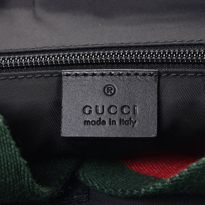Gucci Techno Canvas Web Large Flap Messenger Bag Black 5 of 5