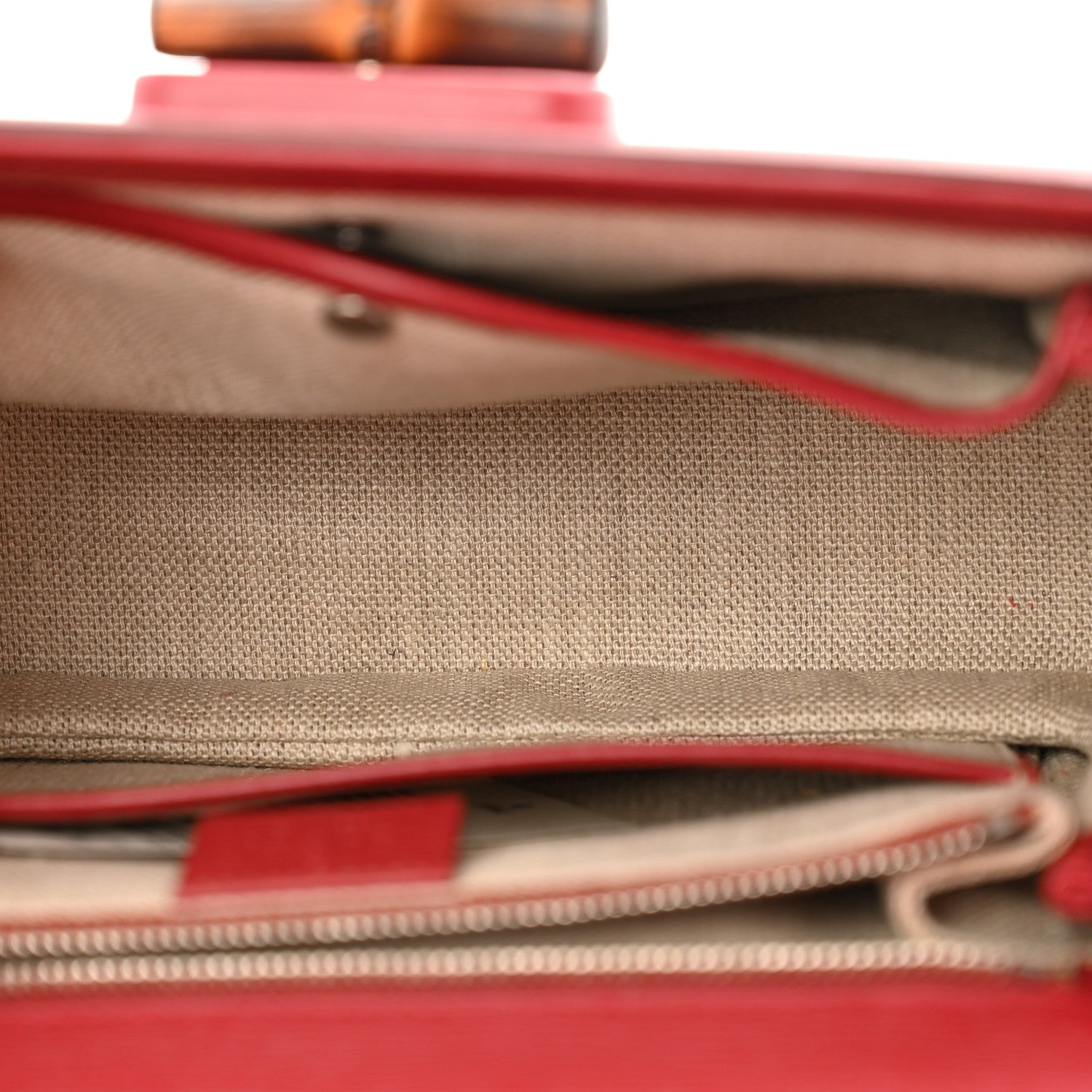 Gucci Shangai Calfskin Small Classic Bamboo Top Handle Bag Romantic Cerise 5 of 11