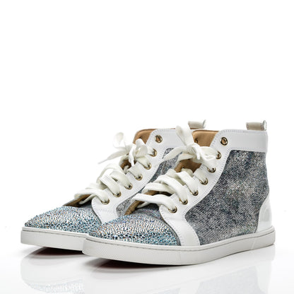 Christian Louboutin Glitter Bip Bip Strass Flat Sneakers 38.5 Version Multi 3 of 9