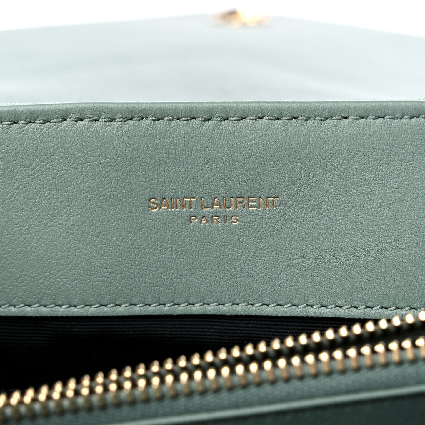 Suede Y Quilted Monogram Medium Loulou Chain Satchel Vert Opaline